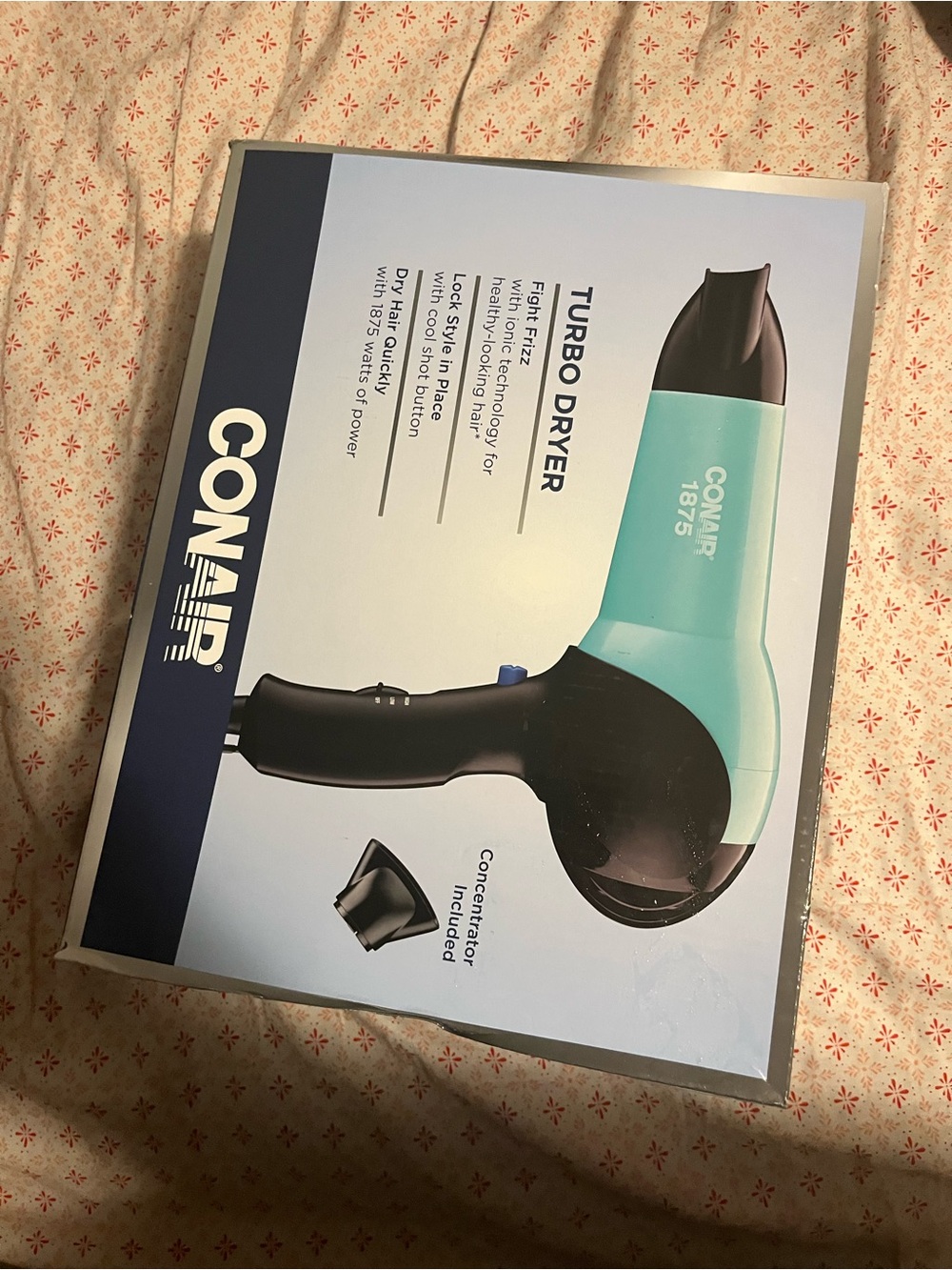 Conair 1875 Turbo Dryer - Aqua/Black